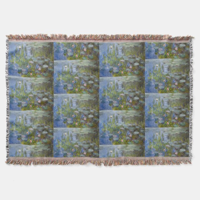 Water Lilies von Claude Monet Klassik Impressionis Decke (Vorderseite)