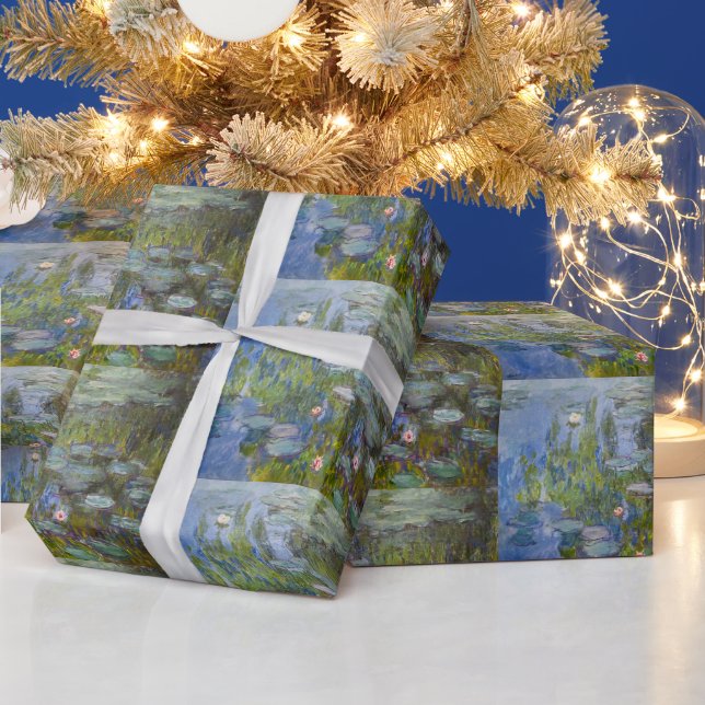 Water Lilies von Claude Monet Klassik Impressionis Geschenkpapier (Feiertage)
