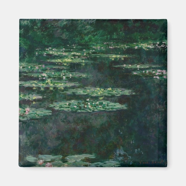 Water Lilies (von Claude Monet) Magnet (Vorne)