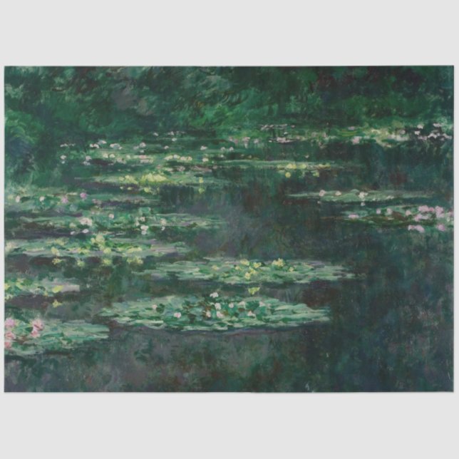 Water Lilies (von Claude Monet) Seidenpapier (Vorderseite)