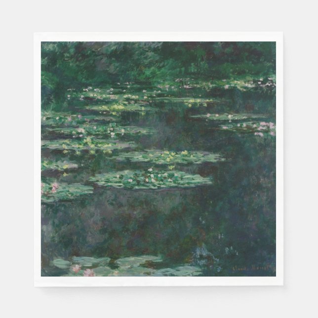 Water Lilies (von Claude Monet) Serviette (Vorderseite)