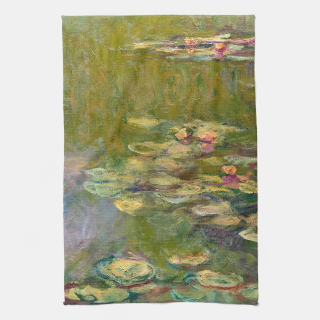 WATER LILLIES by Claude Monet  Geschirrtuch (Vertikal)