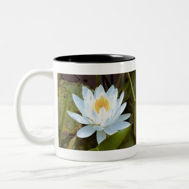 Water Lilly Zweifarbige Tasse (Links)