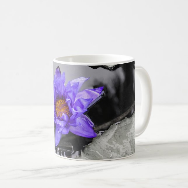 Water Lily Coffee Tasse (VorderseiteRechts)