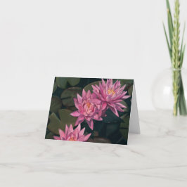Water Lily Karte "Triumph" DANK DANK KARTE