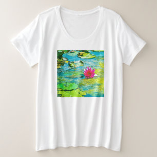 Water Lily Lilypad Große Größe T-Shirt