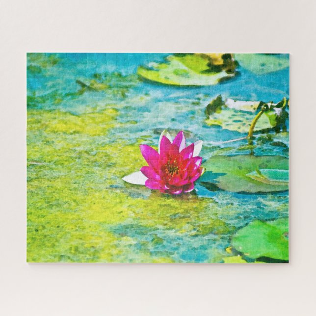 Water Lily Lilypad Puzzle (Horizontal)