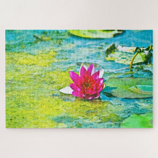 Water Lily Lilypad Puzzle (Horizontal)