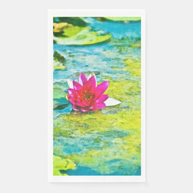 Water Lily Lilypad Serviette (Vorderseite)