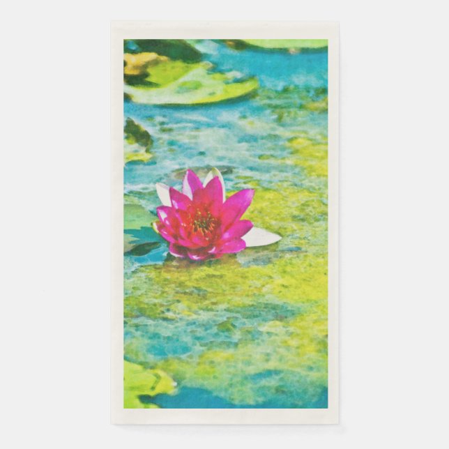 Water Lily Lilypad Serviette (Vorderseite)