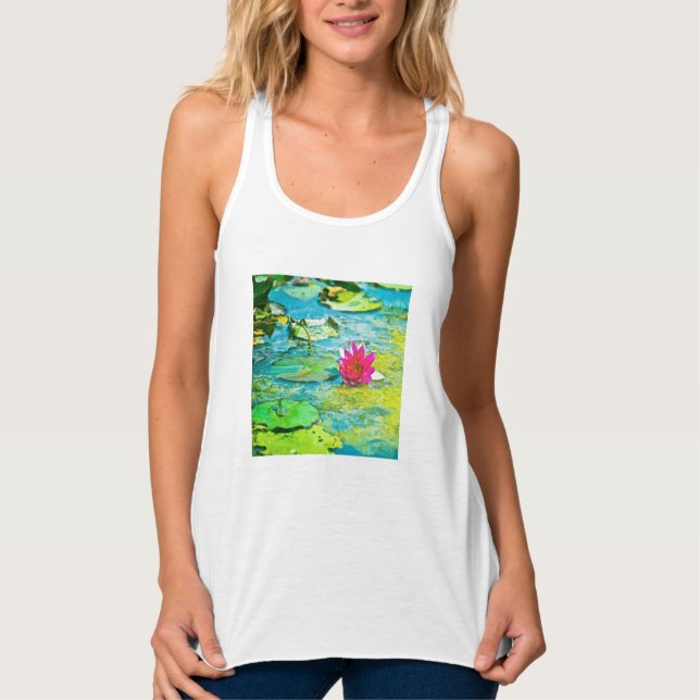Water Lily Lilypad Tank Top (Vorderseite)