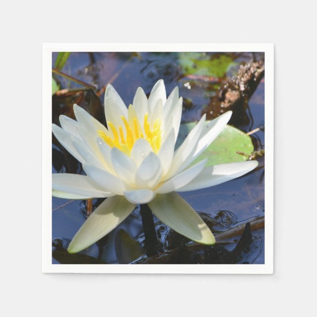 Water Lily Paper Napkin Serviette (Vorderseite)