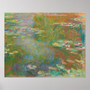 Water Lily Pond (1917-1919) von Claude Monet Poster