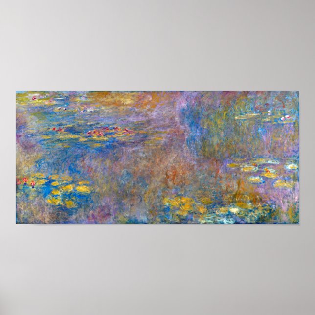 Water Lily Pond at Giverny, Claude Monet Poster (Vorne)