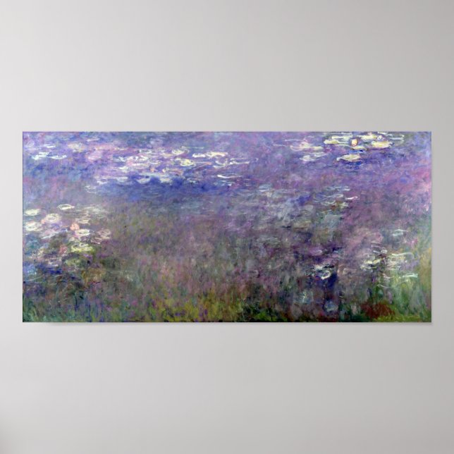 Water Lily Pond at Giverny, Claude Monet Poster (Vorne)
