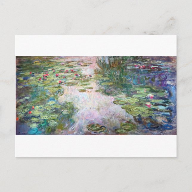 Water Lily Pond at Giverny, Claude Monet Postkarte (Vorderseite)