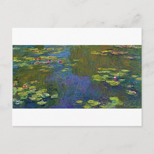 Water Lily Pond at Giverny, Claude Monet Postkarte (Vorderseite)