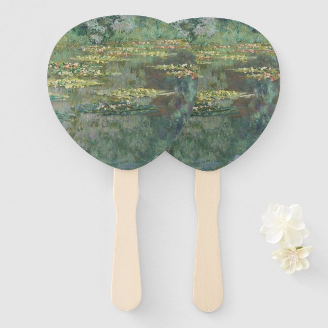 Water Lily Pond Claude Monet Fächer (Vorne und Hinten)