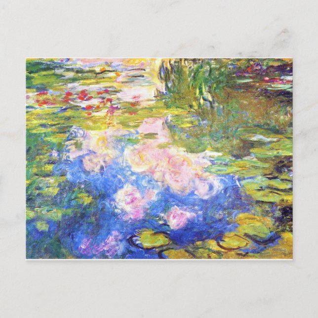 Water Lily Pond Claude Monet Postkarte (Vorderseite)