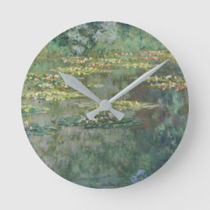 Water Lily Pond Claude Monet Runde Wanduhr
