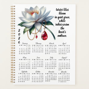 Water Lily & Ruby July-Verse – 2026 Gesamtjahr Planer