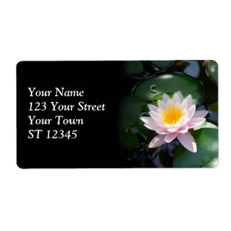 Water Lily Shipping Label