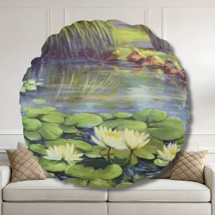 Water Lily von Cargill, 1937 Rundes Kissen