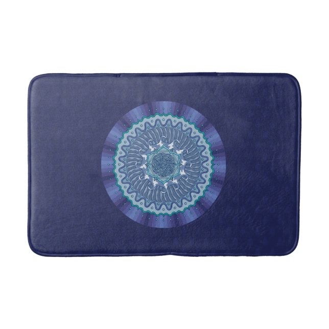 Water Mandala Bath Mat Badematte (Vorderseite)