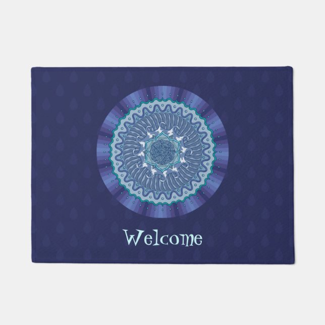 Water Mandala Doormat Fußmatte (Vorderseite)