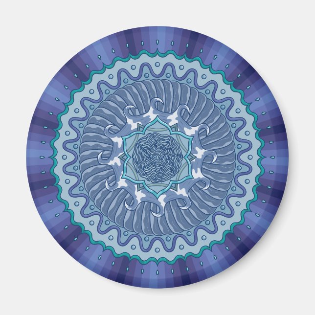 Water Mandala Magnet (Vorne)