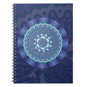 Water Mandala Notebook Notizblock