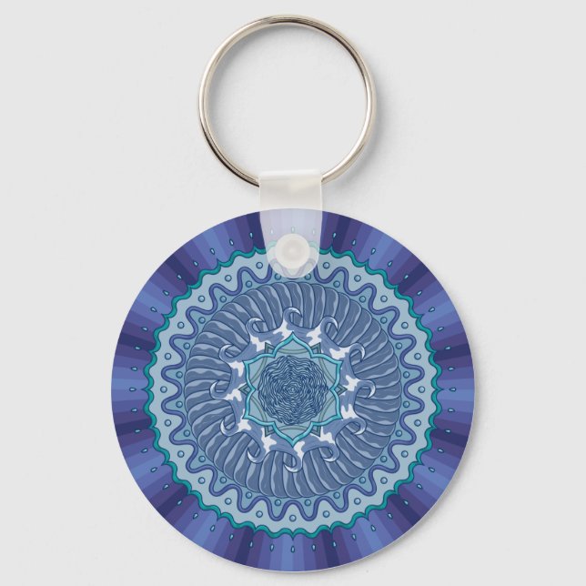 Water Mandala Schlüsselanhänger (Vorderseite)