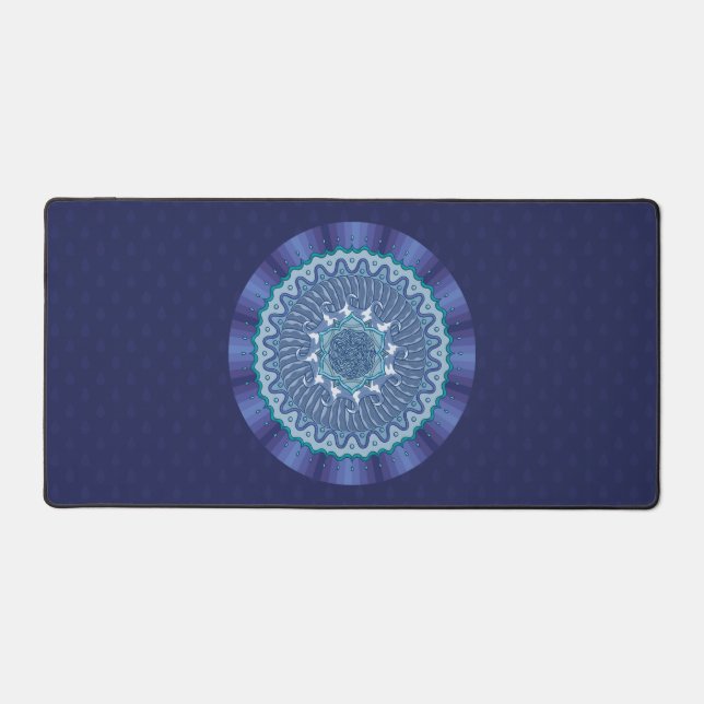 Water Mandala Schreibtischunterlage (Vorderseite)