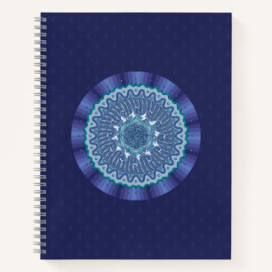 Water Mandala Spiral Notebook Notizbuch
