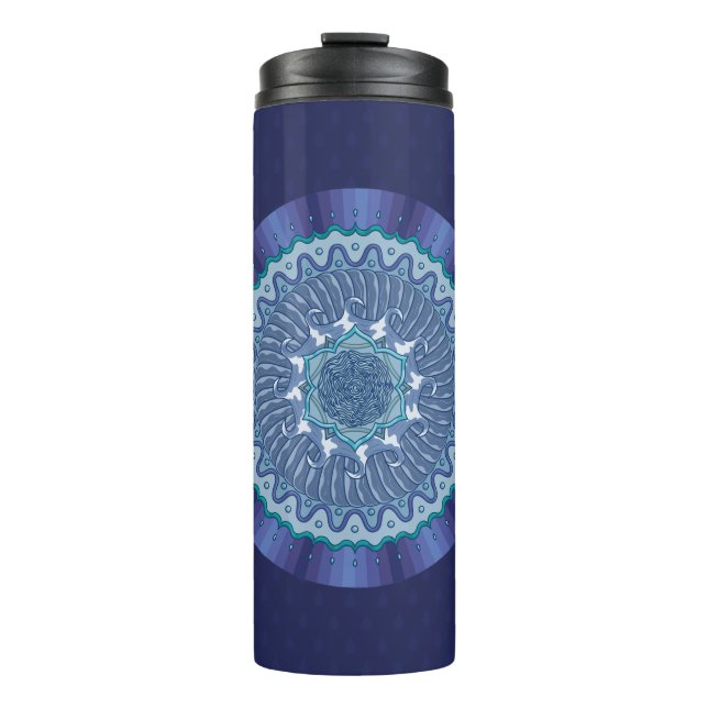 Water Mandala Thermal Tumbler Thermosbecher (Vorderseite)