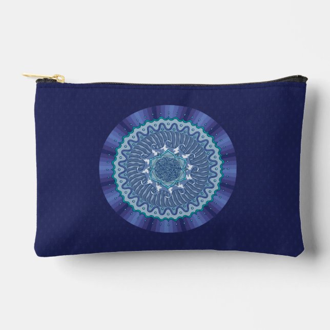 Water Mandala Zubehörtasche (Vorderseite)