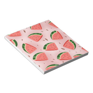 Water Melon Pattern Notizblock