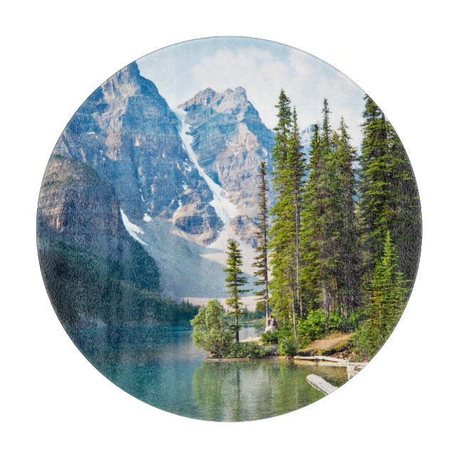 Water | Moraine Lake, Canada Schneidebrett (Vorderseite)