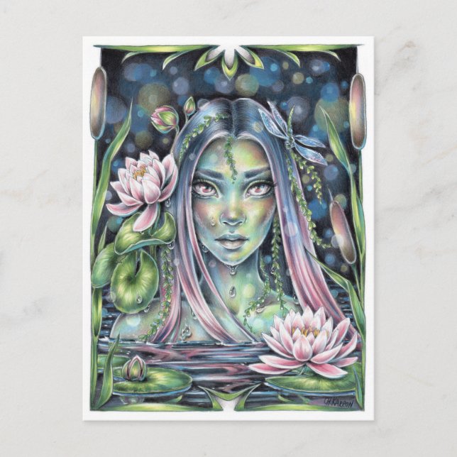 Water Nymph Postkarte (Vorderseite)