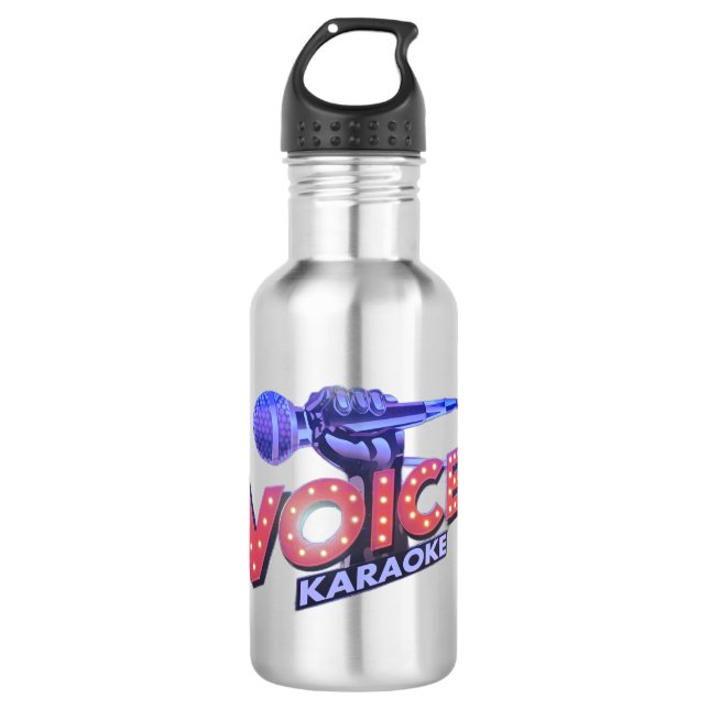 Water of softdinks bottle. edelstahlflasche (Vorderseite)