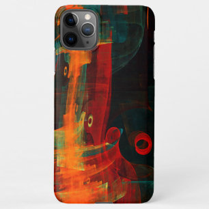 Water Orange Red Blue Modernes Abstraktes Kunstmus iPhone 11Pro Max Hülle