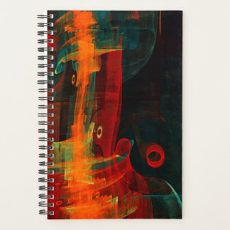 Water Orange Red Blue Modernes Abstraktes Kunstmus Planer