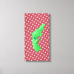 Water pistol toy Wasserpistole Spielzeug photo art Leinwanddruck