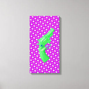 Water pistol toy Wasserpistole Spielzeug photo art Leinwanddruck