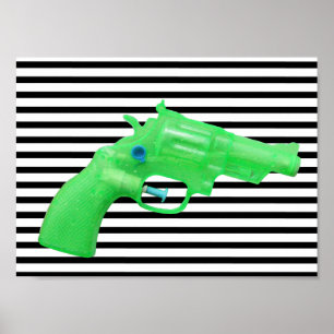 Water pistol toy Wasserpistole Spielzeug photo art Poster