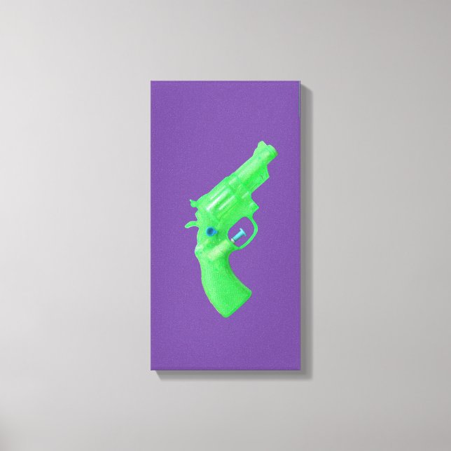 Water pistol toy Wasserpistole Spielzeug photoart Leinwanddruck (Vorderseite)