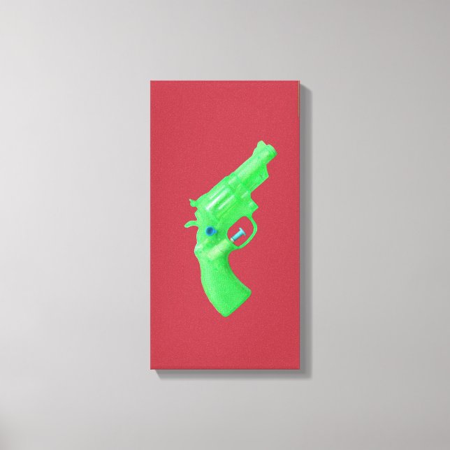 Water pistol toy Wasserpistole Spielzeug photoart Leinwanddruck (Vorderseite)