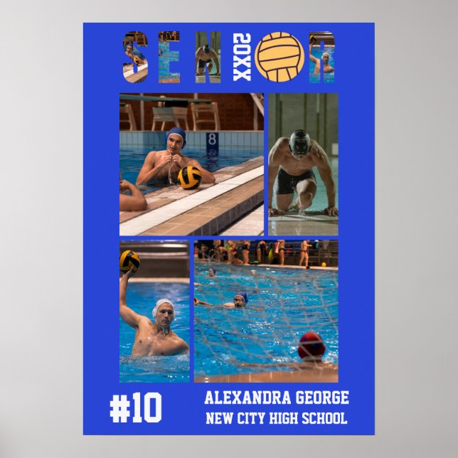 Water Polo Abschluss-Seniors-Abend Poster (Vorne)