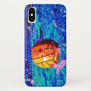 Water Polo Ball Artistic Blue Yellow WaterPolo Case-Mate iPhone Hülle