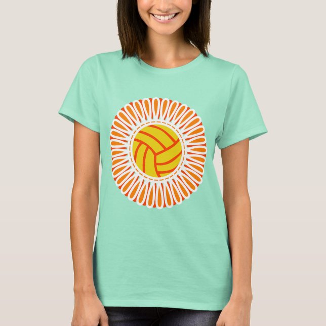 Water Polo Ball Blume - Design 1 (Vorderseite)